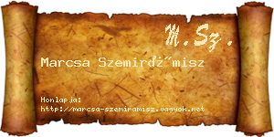 Marcsa Szemirámisz névjegykártya